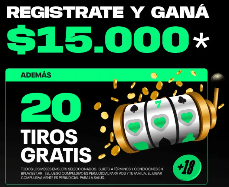 Screenshot bono de registro bplay Córdoba