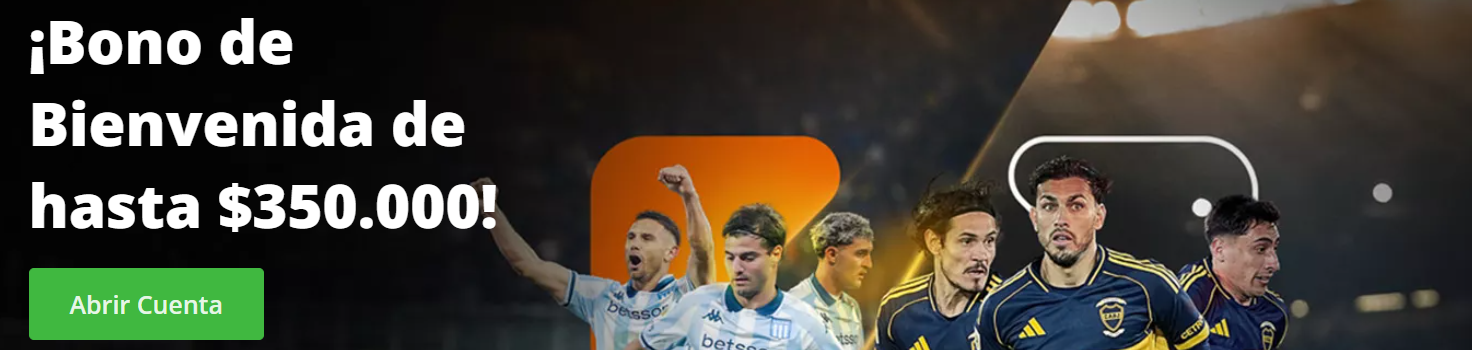 Screenshot bono bienvenida Betsson Córdoba