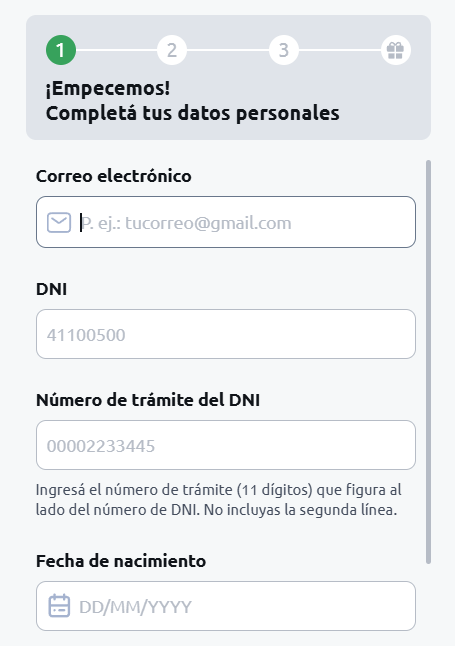 Screenshot formulario registro Betano PBA