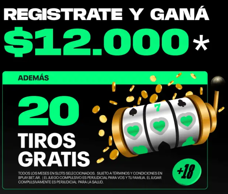 Screenshot bono de registro web bplay CABA