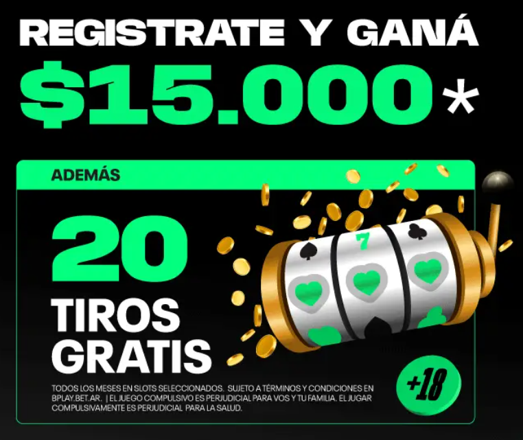 Bono de bienvenida bplay Córdoba